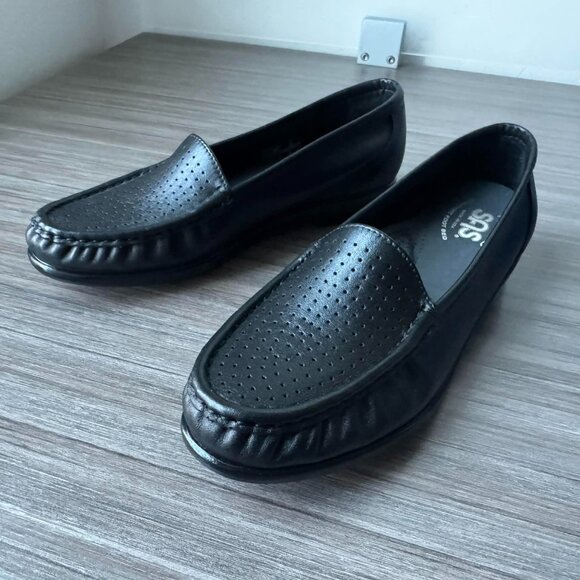 SAS Savvy Tripad Leather Loafers Shoes133 in Black - Picture 5 of 9